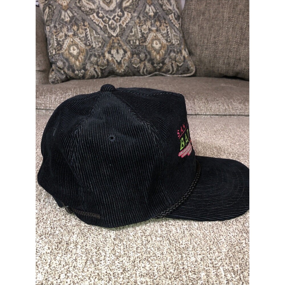 Vintage 1980's Corduroy San Francisco 49ers Hat/Cap Bad Boys Black Rope Giants - Picture 2 of 16
